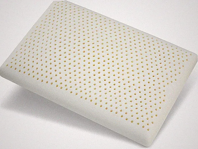 100% Natural Latex Pillow with Removable Cotton Cover (Standard, Firm), Stron...