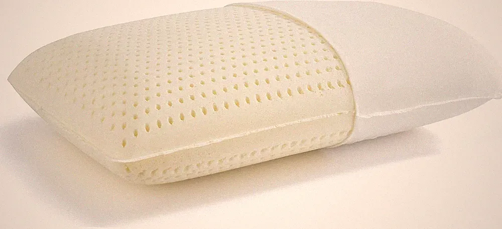 100% Talalay Latex Pillow, Natural Sleeping Bed Pillow - (Queen (Medium))