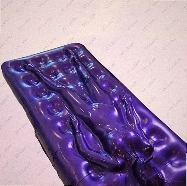 Latex Gummi twin inflatable vacuum Bed breathing tube customized 0.4mm #1347