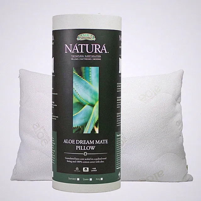 Natura Aloe Dream - Aloe Infused Bamboo & Wool Quilted Latex Pillow