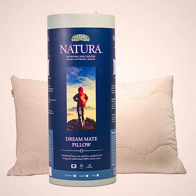 Natura Dream Mate Wool Quilted Granulated Talalay Latex Pillow