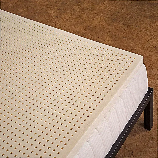 Organic 2-Inch Soft Green Latex Mattress Topper - Full Size, GOLS Certified