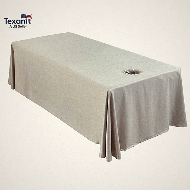Premium Reusable Massage Table Skirt Sheets with Face Hole, Bed Cover Profession