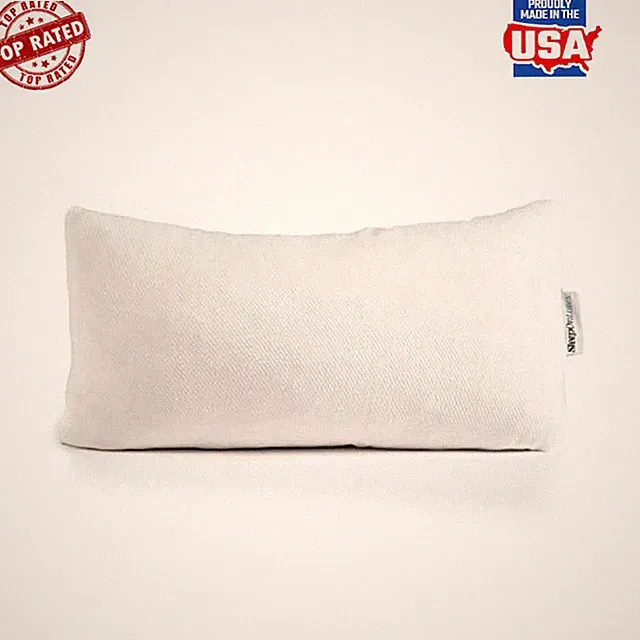 Queen Natural Latex Shredded Foam Pillow Set 2 Adjustable Organic Cotton Cover