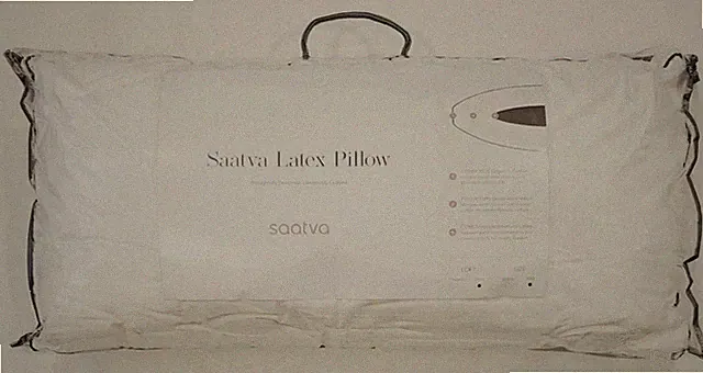 SAATVA LATEX PILLOW KING Size 18x34 ORGANIC COTTON Luxury HIGH LOFT MSRP $185.00