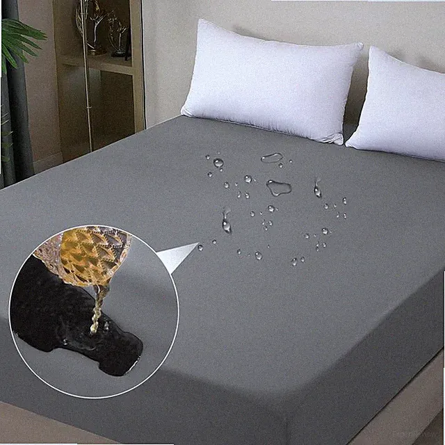 Waterproof Mattress Protector Full, Fitted Sheet Style Breathable Mattress Co...
